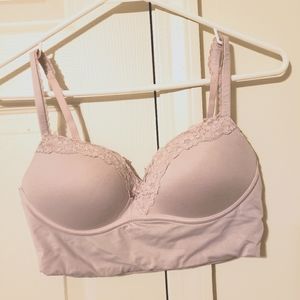 Dusty Pink Victoria's Secret Padded No-Wire Bra